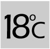 18 degrees celcius